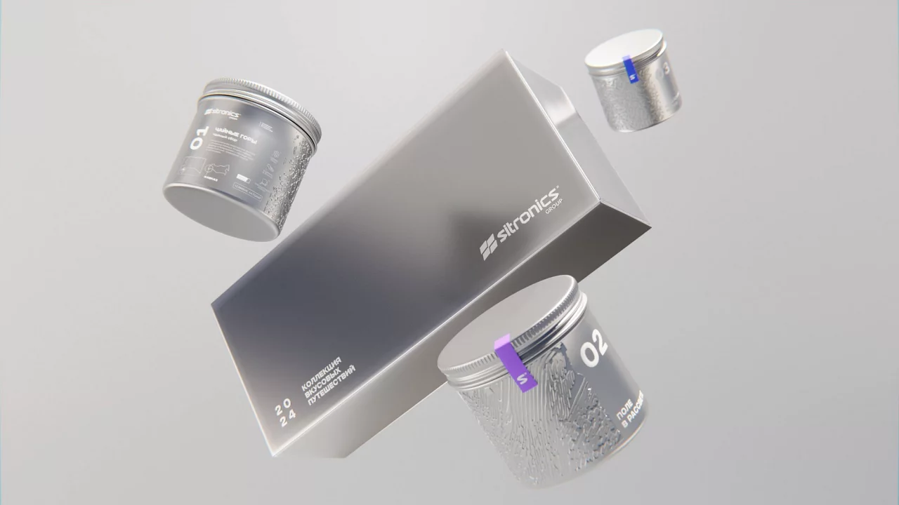 Sitronics — premium packaging design and 3D product visualisation
